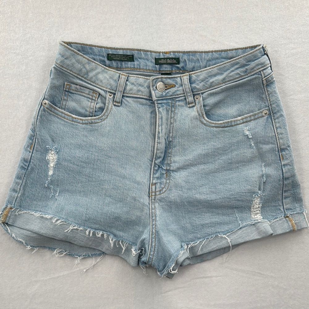 3For$20 Wild Fable Blue Jeans Ripped Shorts Style Shorts size 4